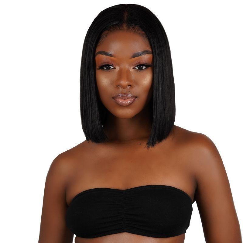 Straight Closure Bob Wig