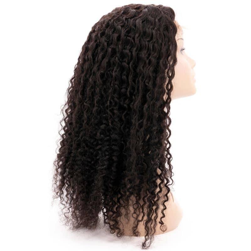 4x4 Transparent Closure Kinky Curly Wig