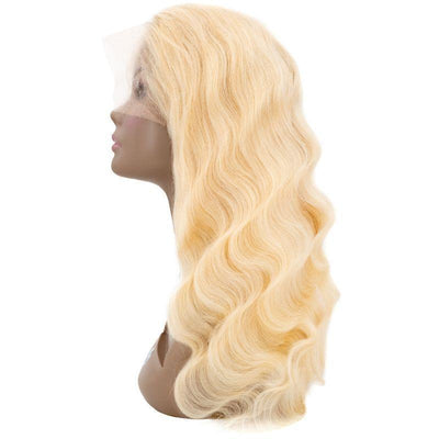 13x4 transparent blonde body wave wig
