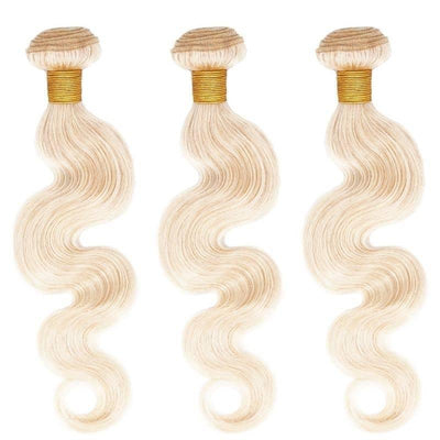 Blonde body wave bundles