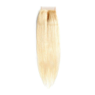 4x4 Transparent Closure Straight Blonde